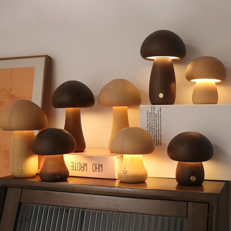 Cute Mushroom LED Night Light  - Mushroom Table Lamp ulasan dan harga