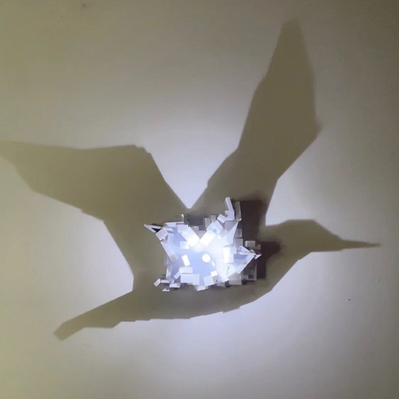Dropshipping 3D Light Shadow N - Lighting Decoration In Bedroom ulasan dan harga
