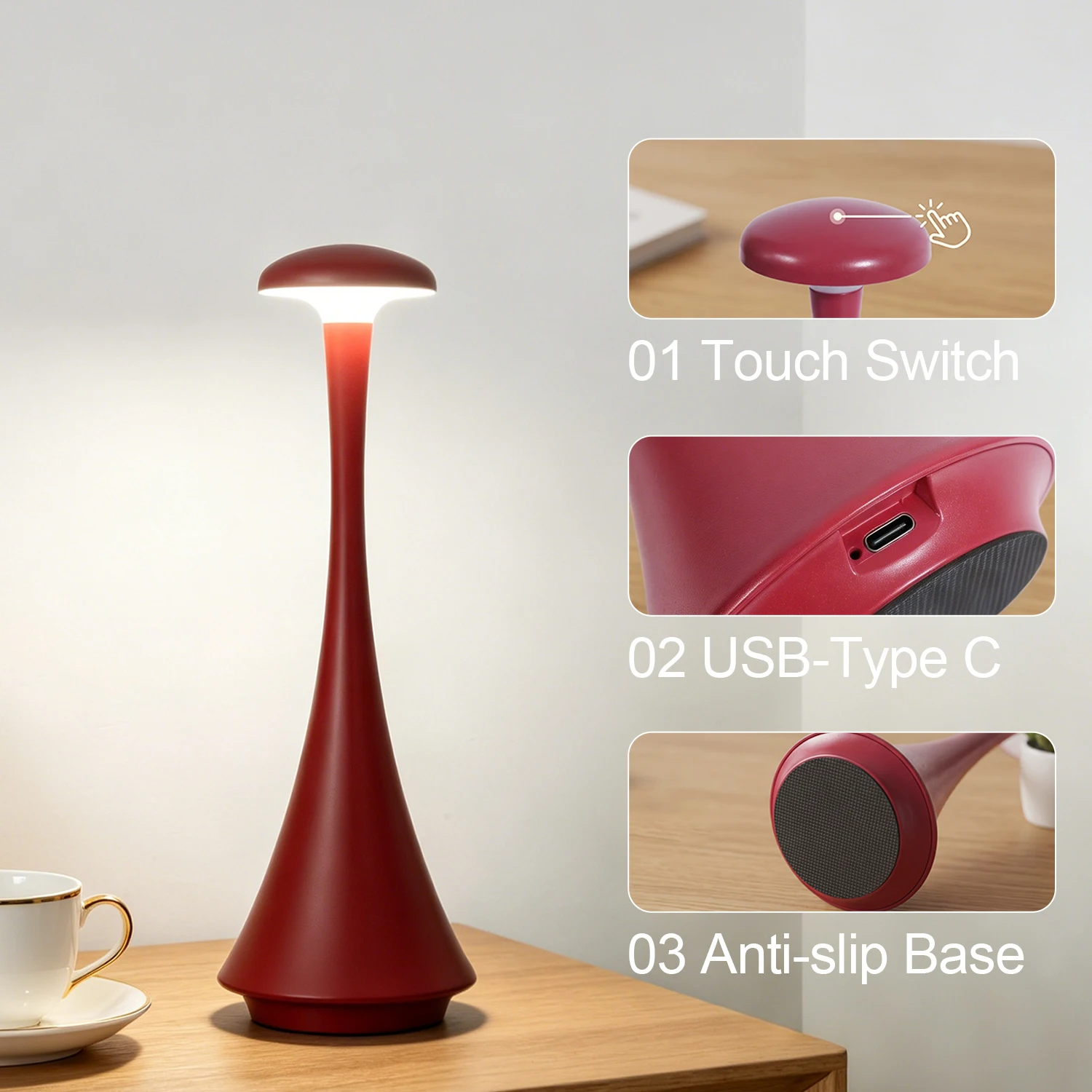GGbingo Mushroom Table Lamp Re - Mushroom Table Lamp ulasan dan harga