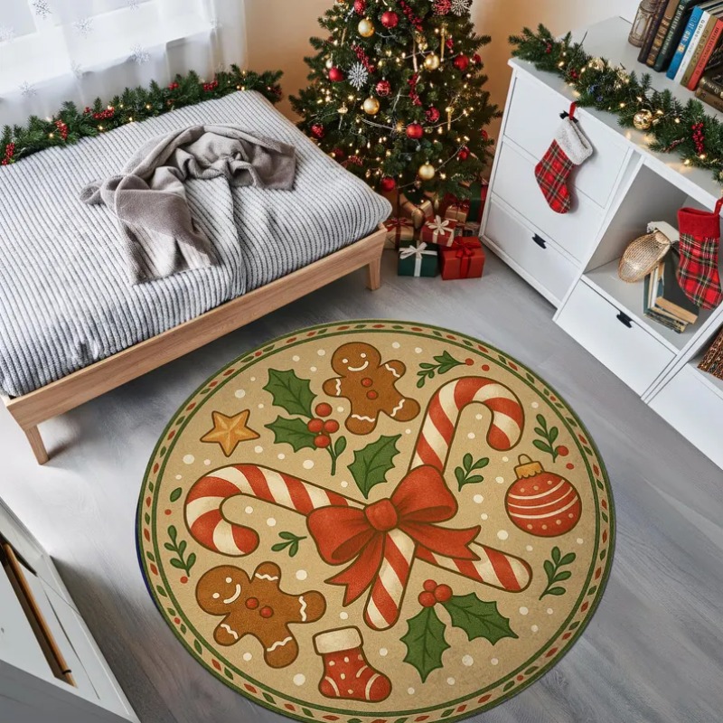 3D Christmas Village Rug Winte - Bathroom Lighting Decor Ideas ulasan dan harga