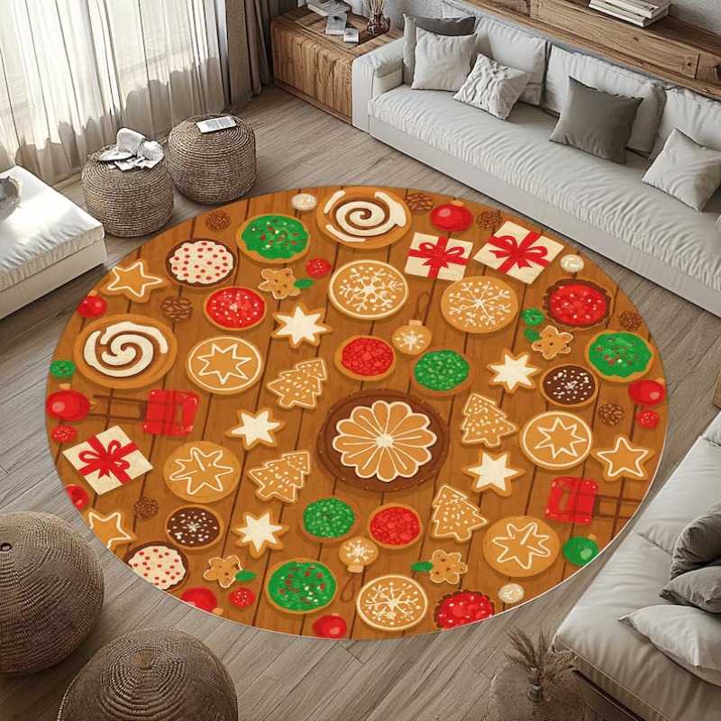 3D Christmas Village Rug Winte - Bathroom Lighting Decor Ideas ulasan dan harga