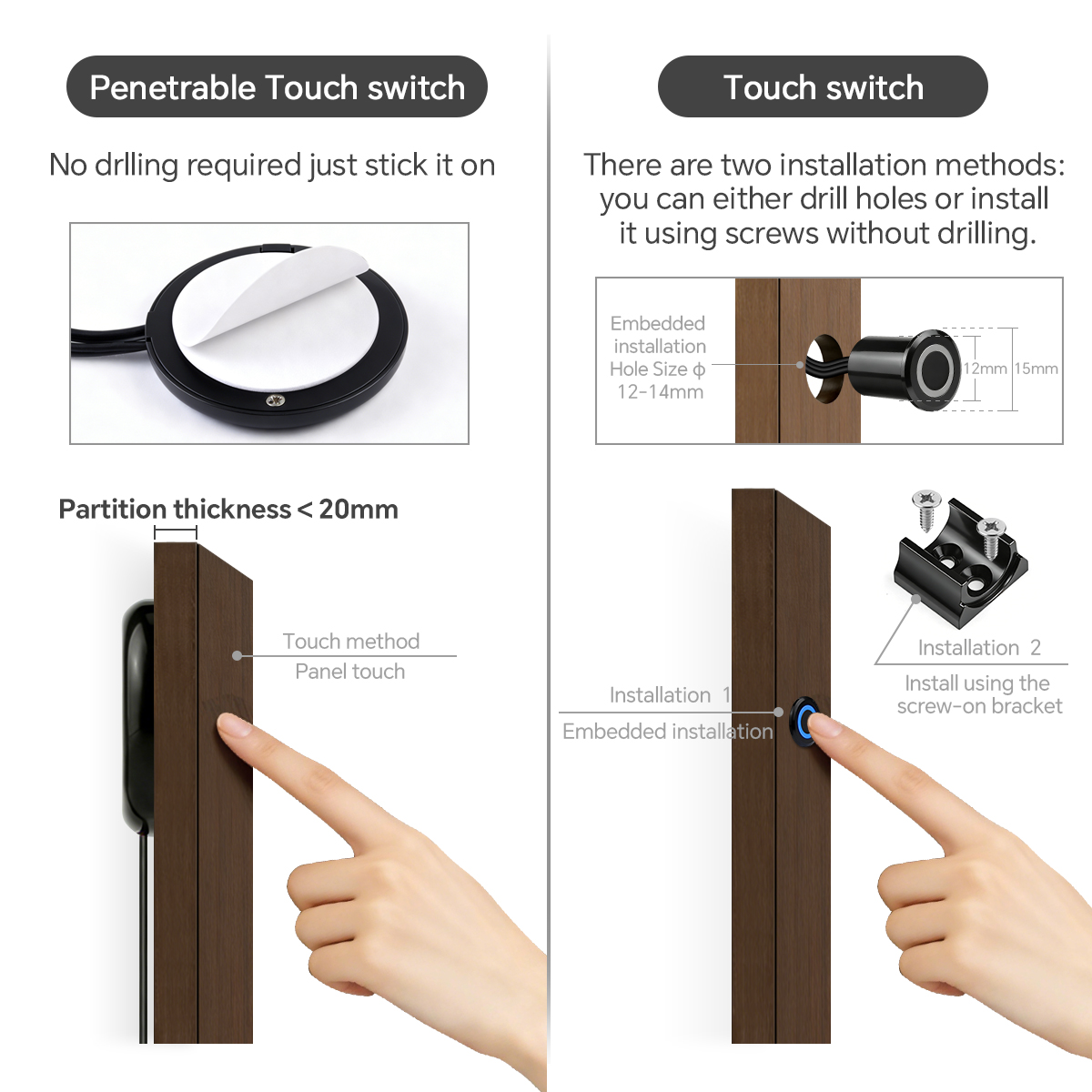 Dimmable Double Touch Sensor C - Ambient Lighting Decor For Room ulasan dan harga