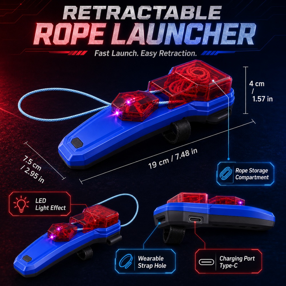 Rope Launcher Spider Web Shoot - Lighting & Home Decor Studio ulasan dan harga