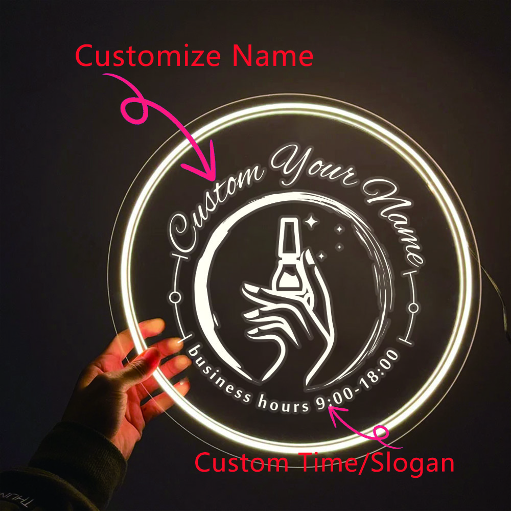 1PC Round Shape Nail Art Theme - Lighting Decoration For Wedding ulasan dan harga