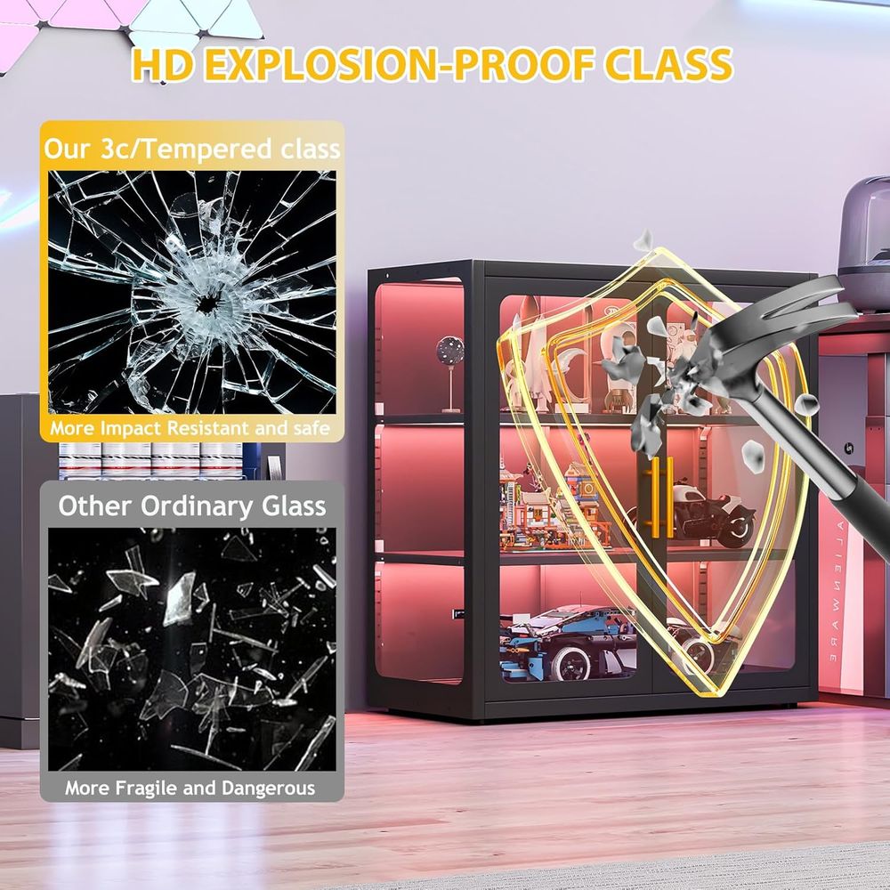 34 Tall Glass Door Display Cab - Lighting & Home Decor Studio ulasan dan harga