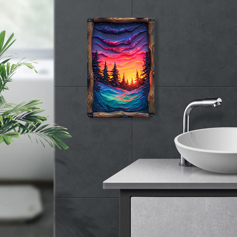 Northern Lights Art Piece, Met - Bathroom Lighting Decor Ideas ulasan dan harga