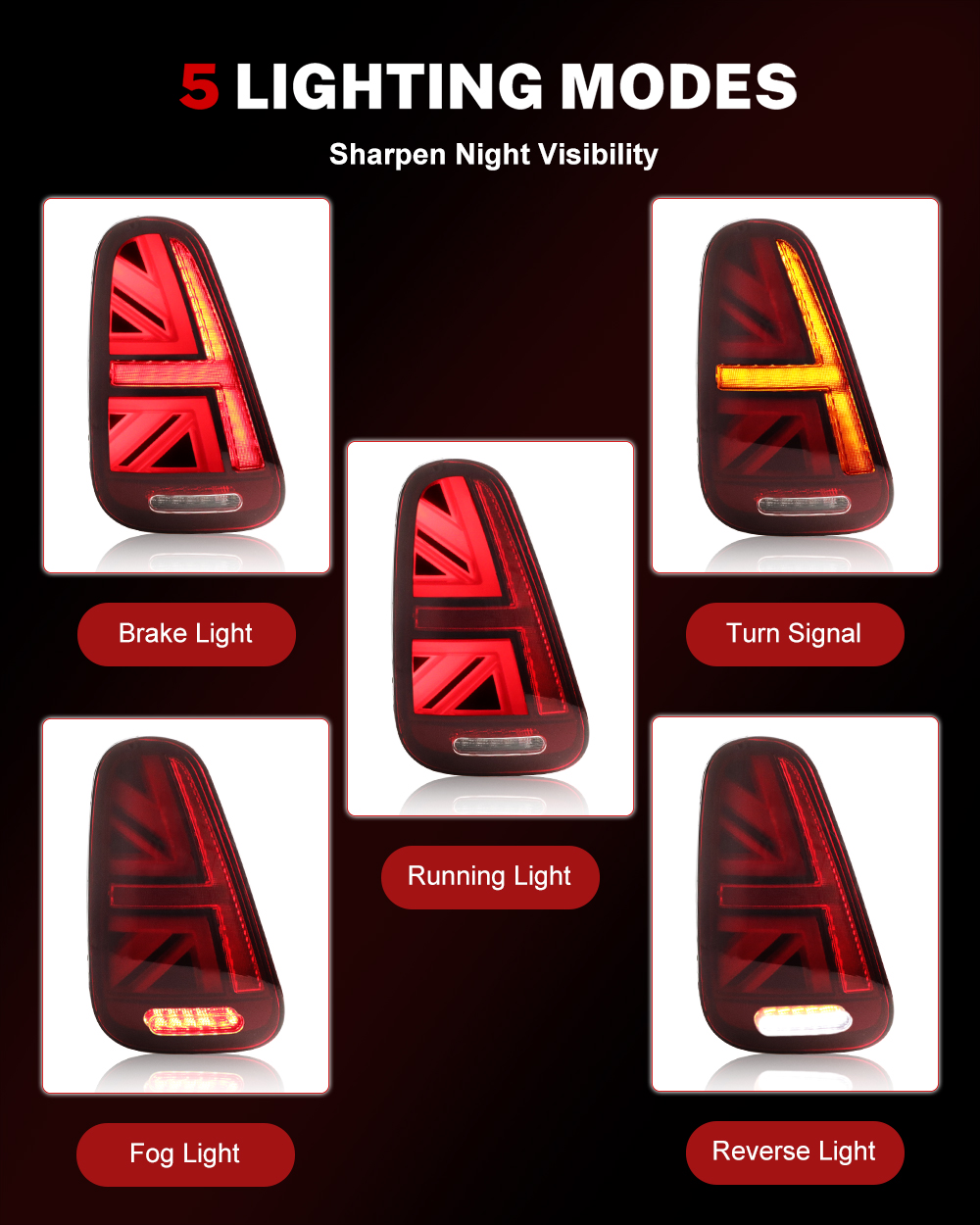 iJDM Car Union Jack Rear Tail  - Union Lighting & Decor Photos ulasan dan harga