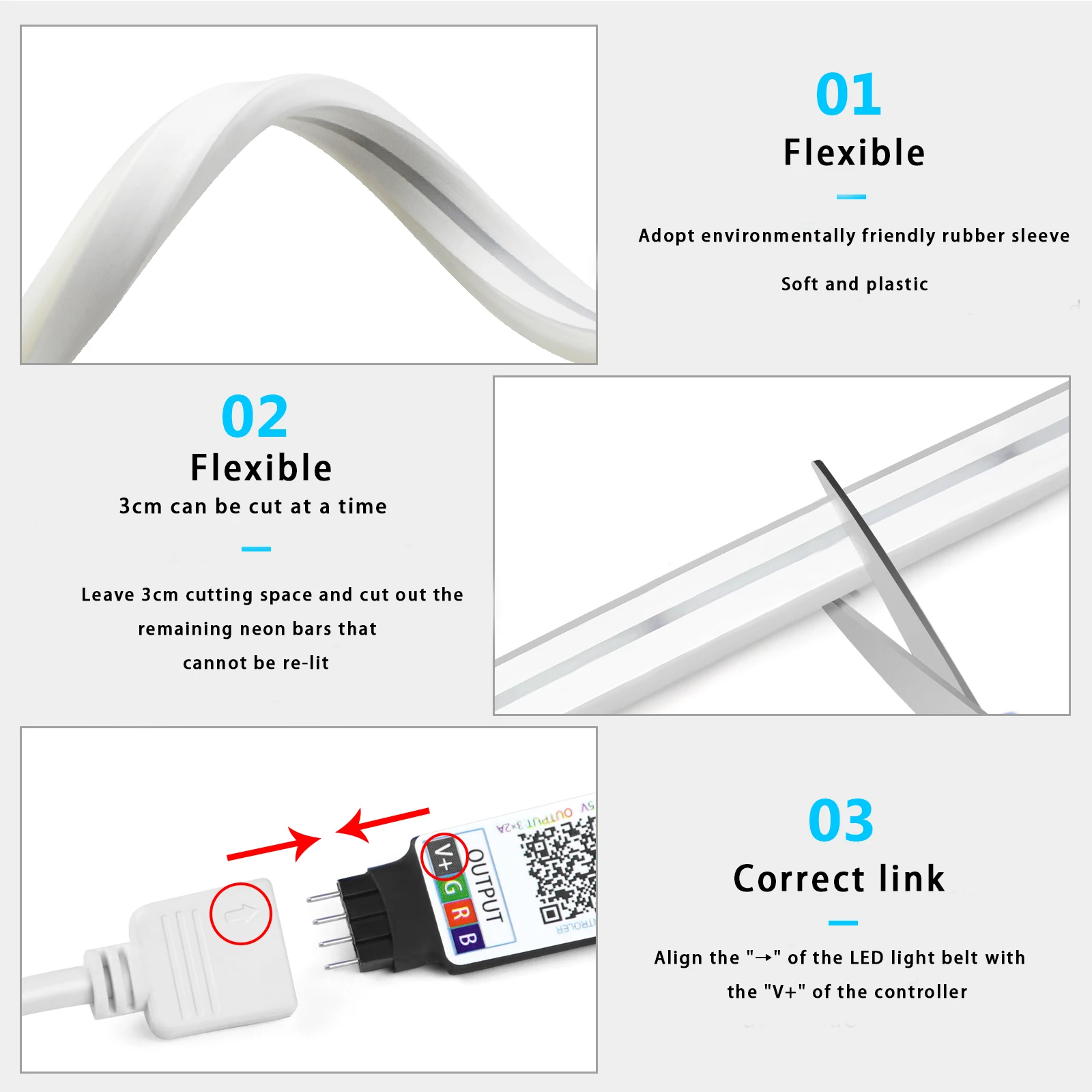 1-5m RGB LED Neon Strip Light  - Lighting Decor Items ulasan dan harga